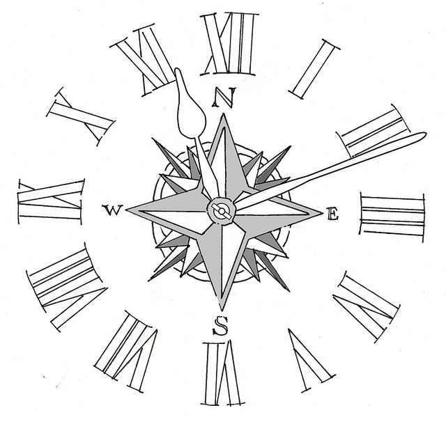 640x609 Compass Clock Tattoos Melting Clock Tattoo Drawing Fresh 2016