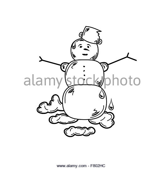 522x540 Snowman Melting Black And White Stock Photos Amp Images