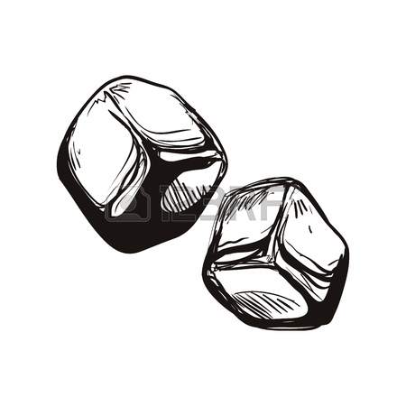 450x450 Ice Cube Melting Vector Icon Illustration Graphic Design Royalty