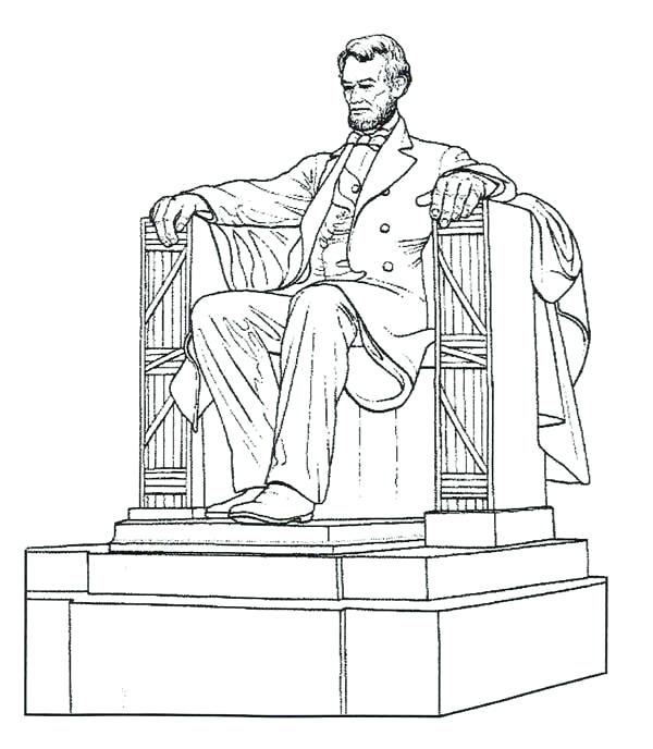 600x688 Abraham Lincoln Coloring Pages