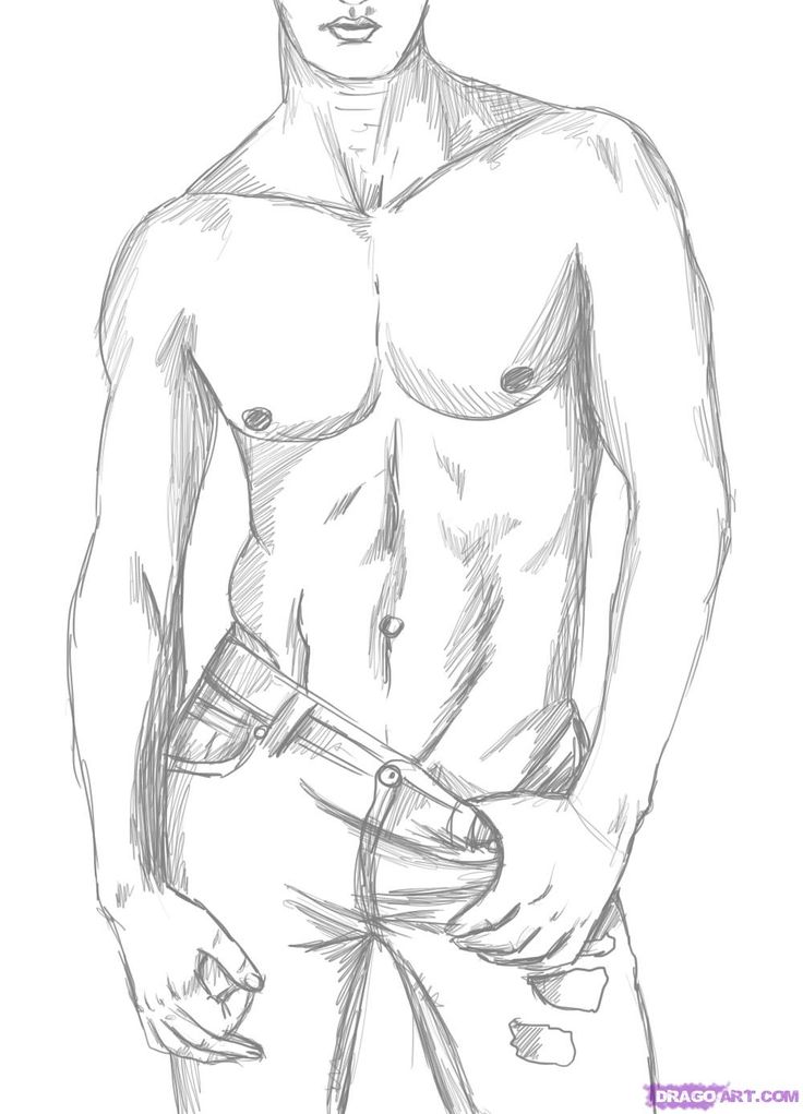 736x1021 How To Draw A Sexy Man Tutorial. Ridiculous But Pointful