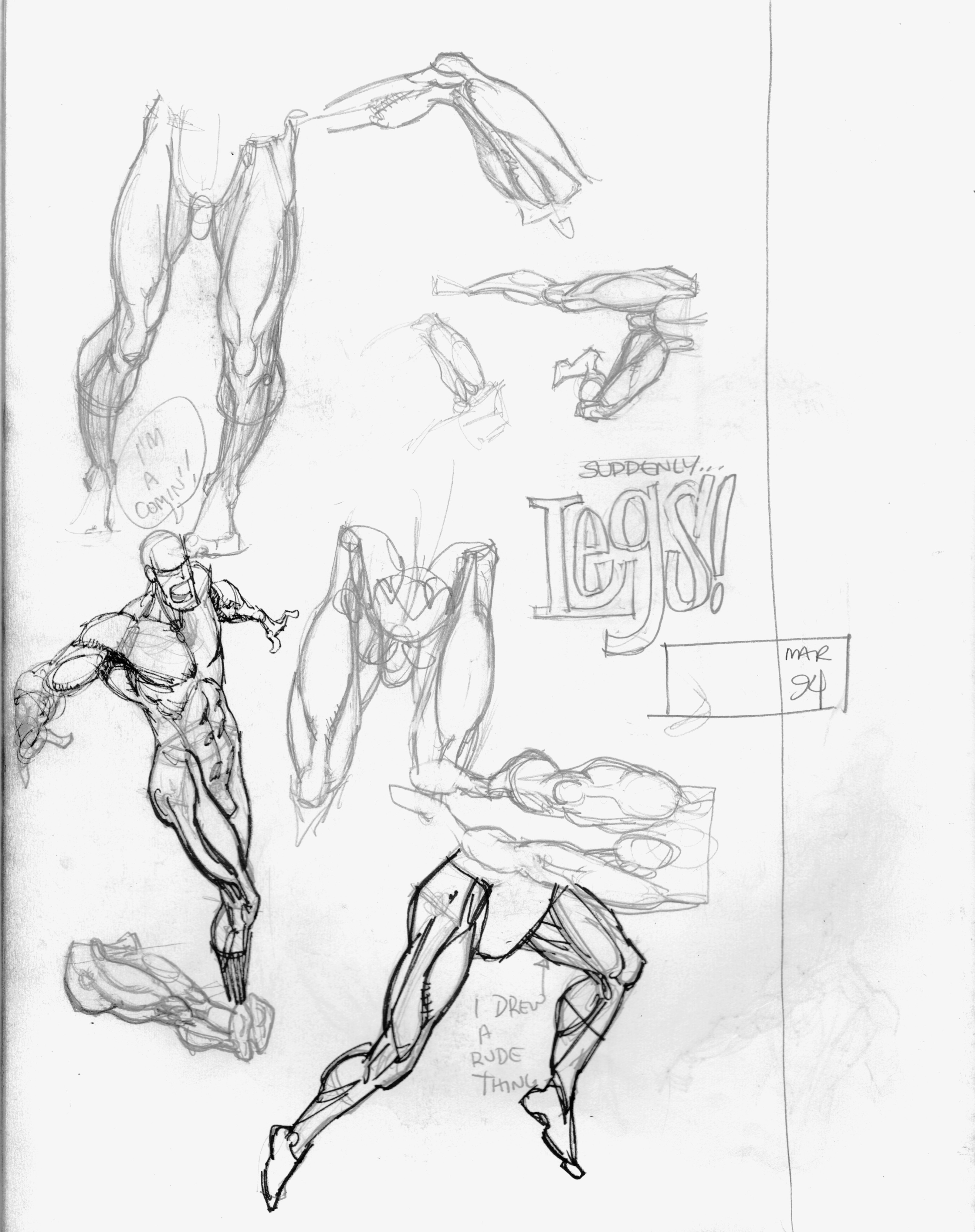 3213x4059 Figure Drawing For Comic Book Artists Ty Templeton's Art Land!!