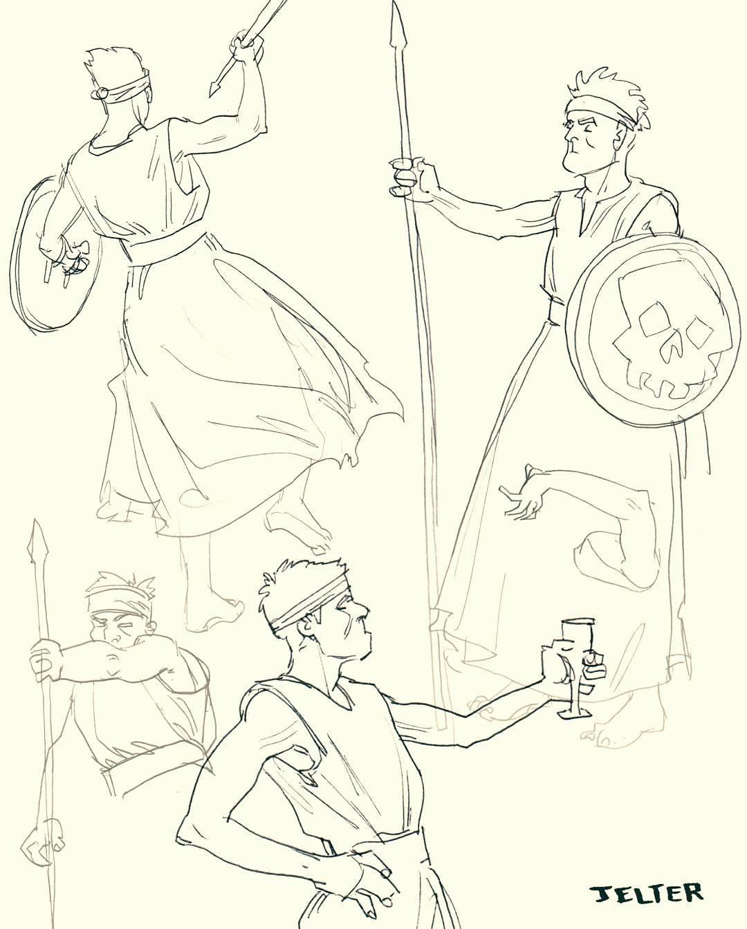 1080x1344 Ben Jelter Art 1 3 Minute Warrior Sketches