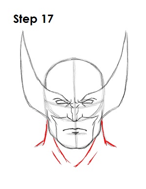 300x388 Draw Wolverine Step 17 Drawing Tutorial Drawings