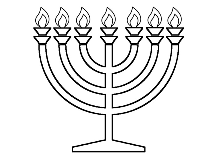 750x531 Coloring Page Menorah