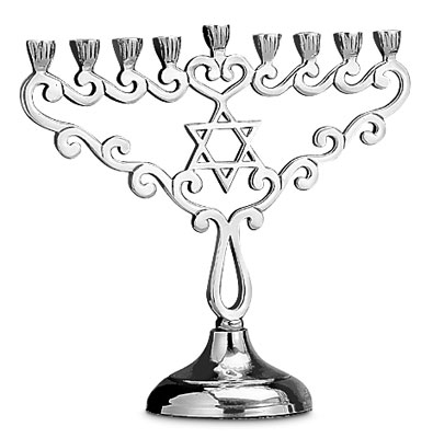 395x400 Aluminum Menorah