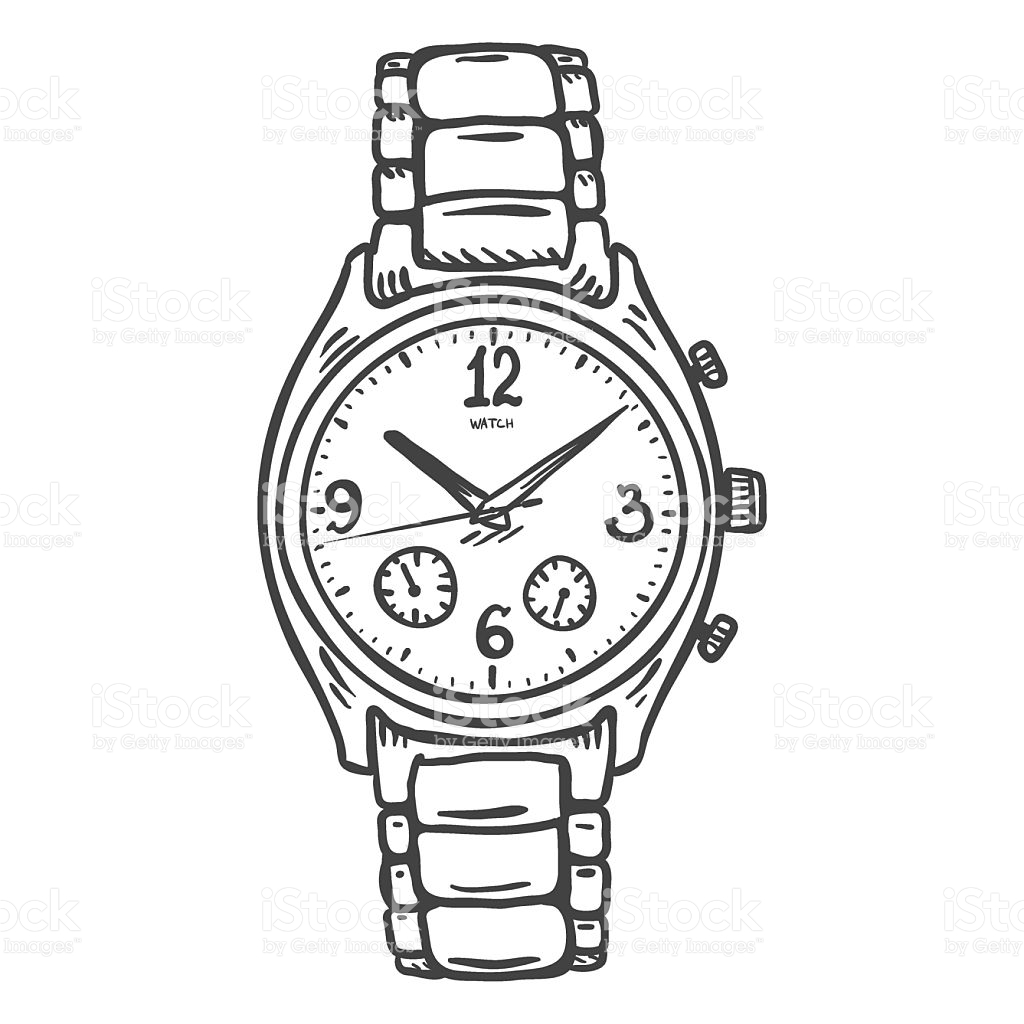 1024x1024 Gallery Wrist Watch Drawing,