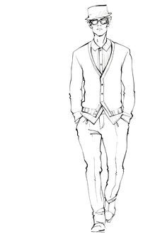 236x337 Drawing Men Illustration Fashion