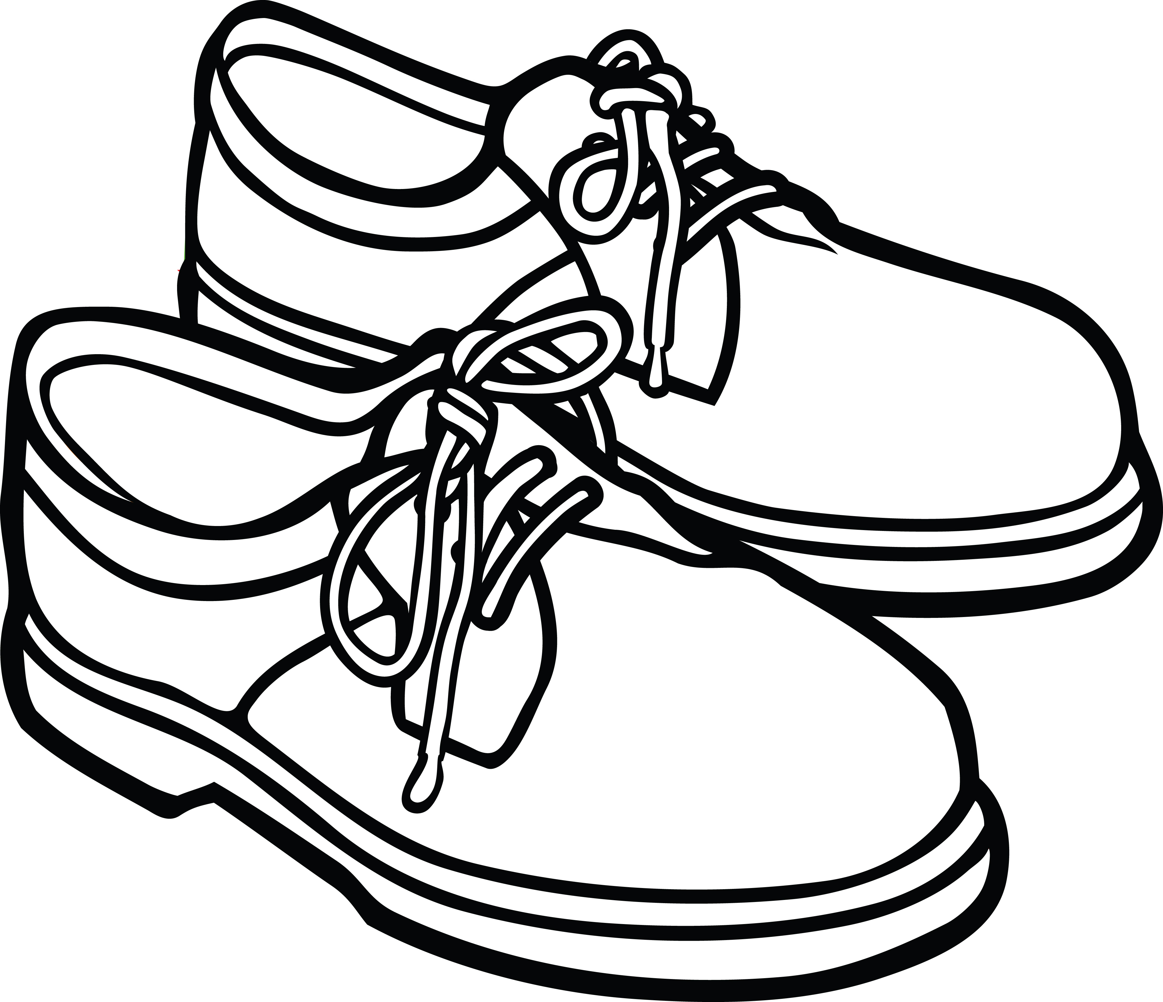 4000x3446 Clipart Of A Pair Of Mens Shoes