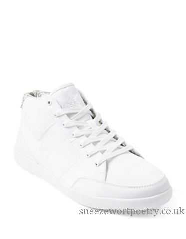 373x480 Men's White Men's Shoes Boxfreshcheam Solid Mid Top Sneakers