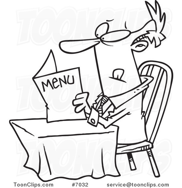 581x600 Cartoon Blacknd White Line Drawing Of Business Man Reading