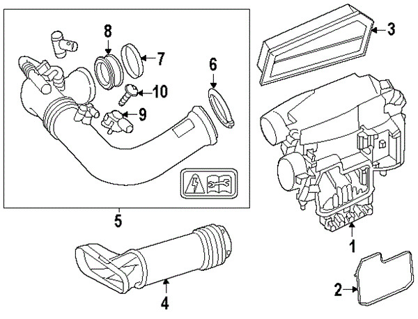 600x458 Mercedes Benz 2710900982 Genuine Oem Intake Duct Ebay