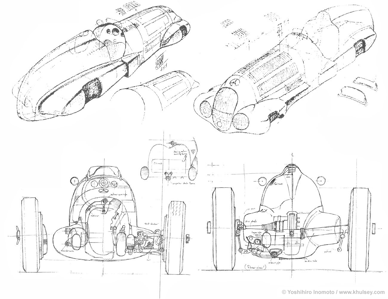 1300x1000 Automotive Illustration Of A 1937 Mercedes Benz W125 Scale Plans