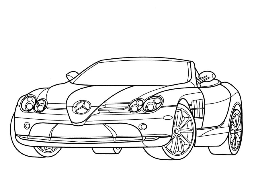 900x636 Coloring Pages Mercedes, Printable For Kids Amp Adults, Free