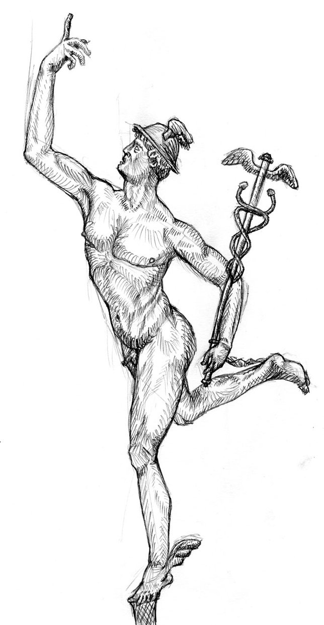 644x1242 Sketch Of Mercury By Iamsla