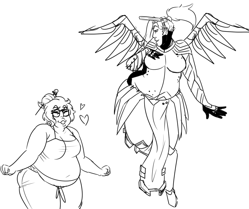 1024x858 Mercy Mei By Skeletummie