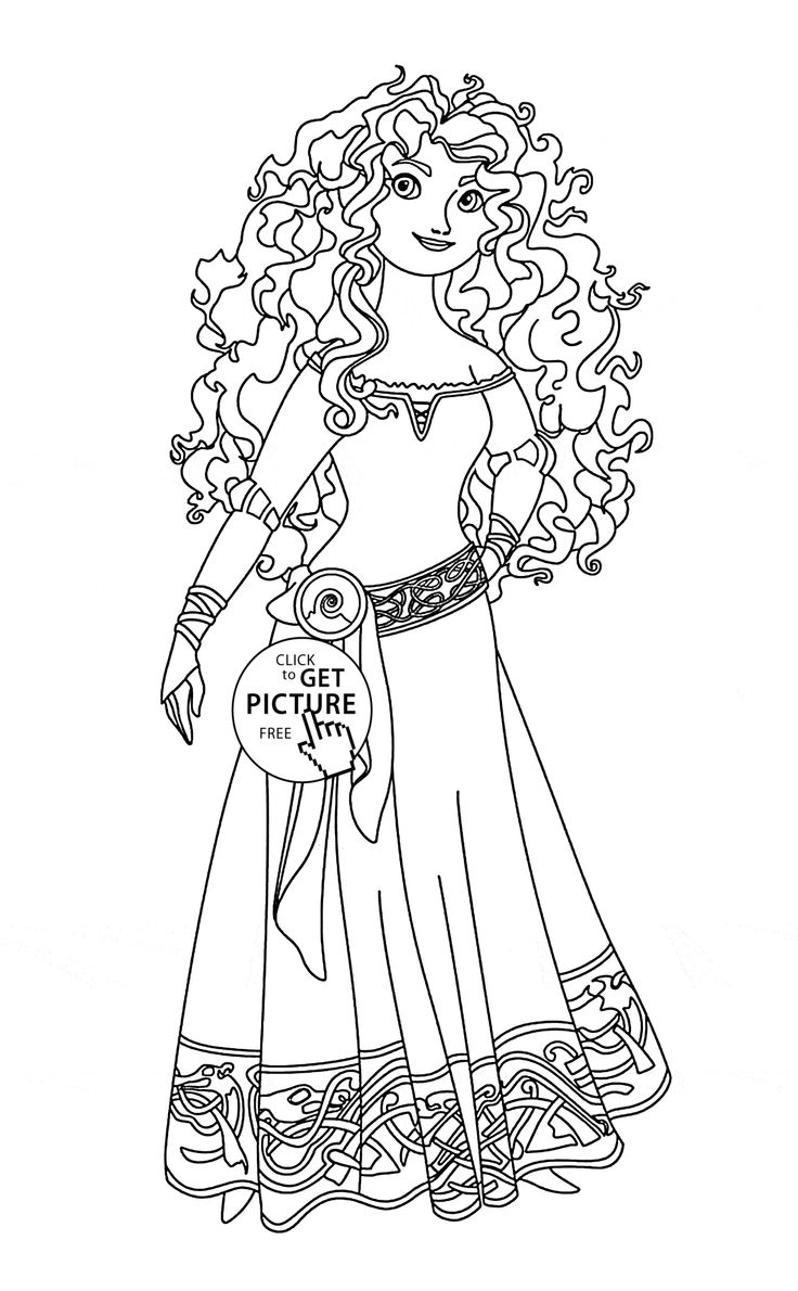736x1190 Free Printable Disney Coloring Pages Merida Free Frozen Coloring
