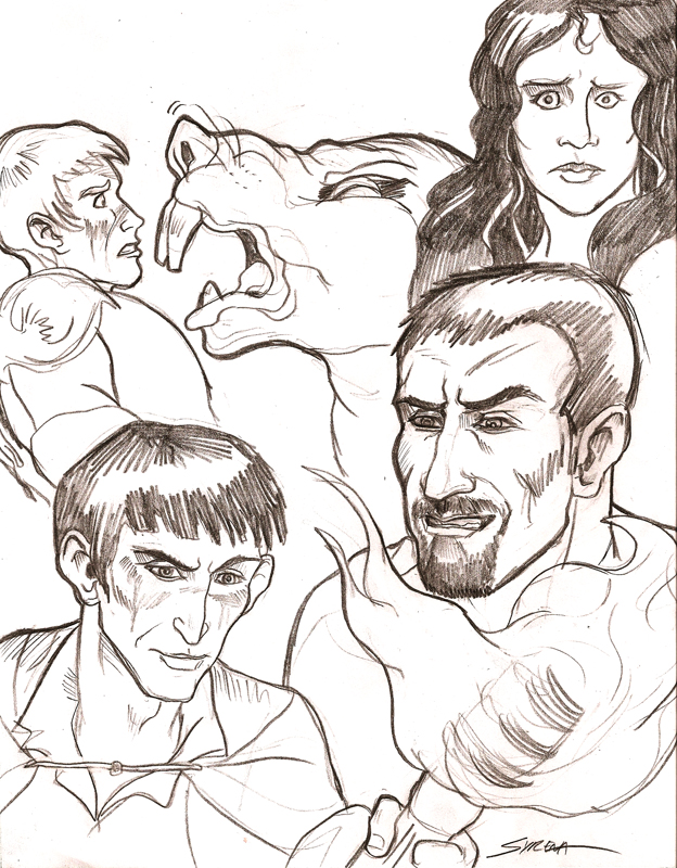 624x800 Merlin Sketches 4 By Slayersyrena