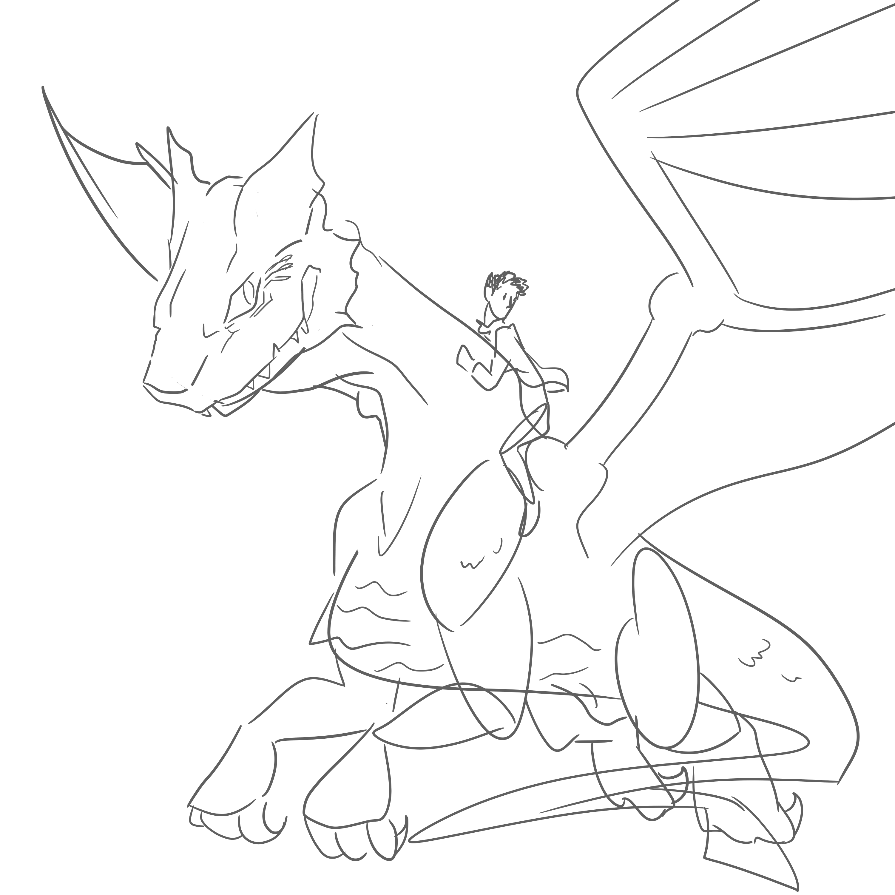 3000x3000 Merlin And Kilgharrah Sketch By Cameridan Hero