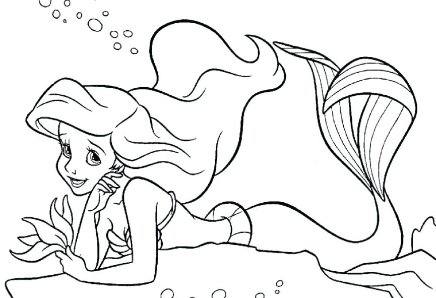 865x591 Ariel Mermaid Coloring Pages Coloring Book Drawings Mermaid