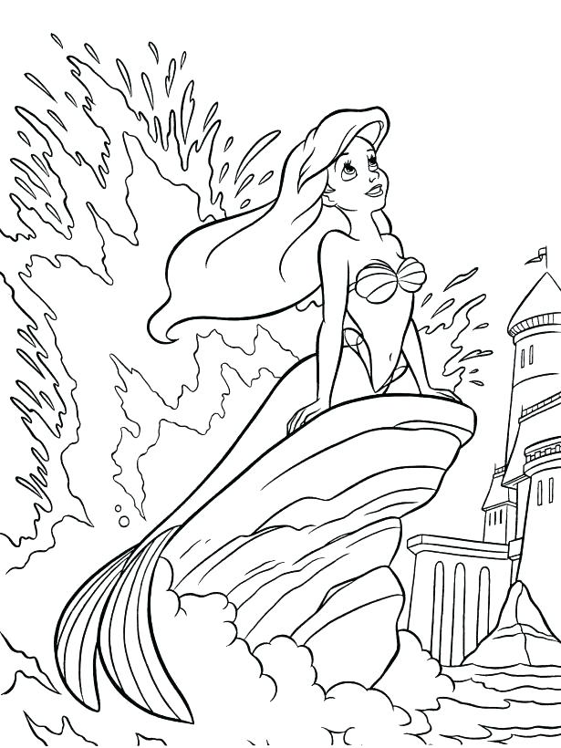 615x820 The Little Mermaid Coloring Book As Well As Little Mermaid 2
