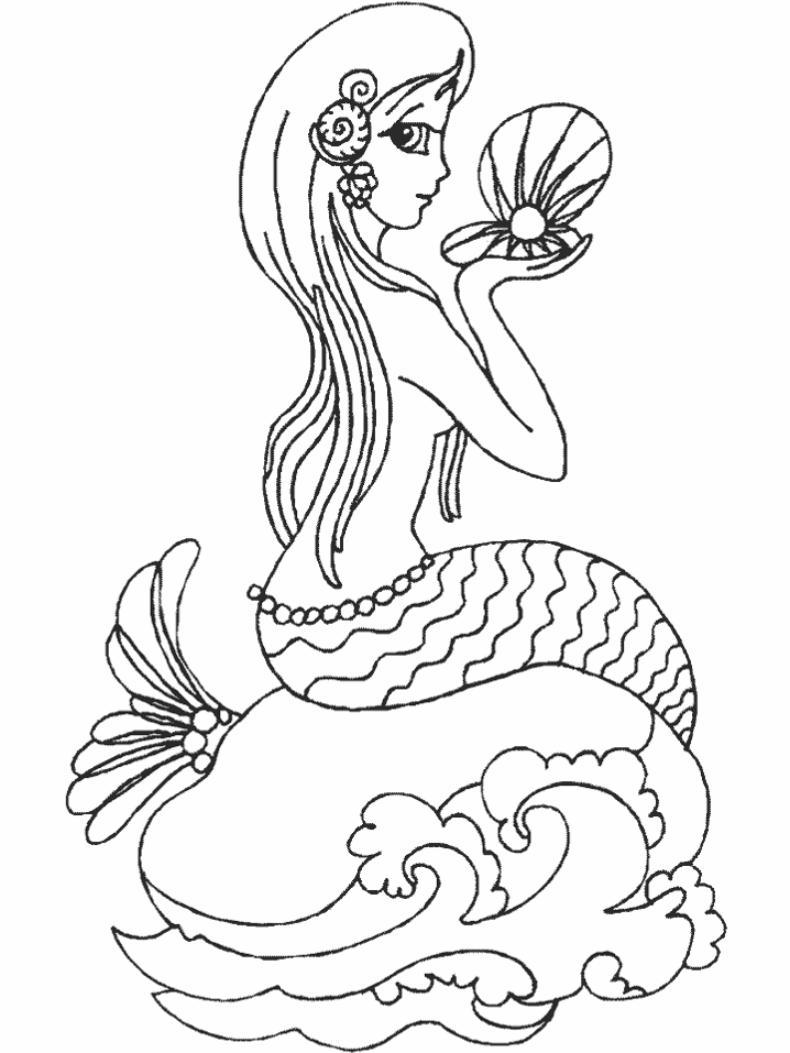 718x957 Mermaid Images For Printing Mermaid Coloring Pages Coloring