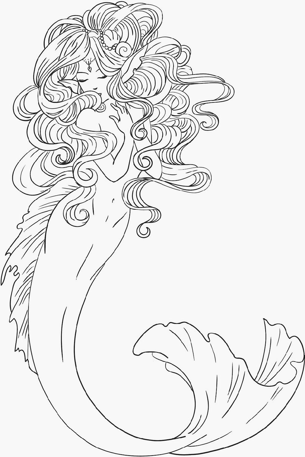 Mermaid Drawing Cliparts at GetDrawings | Free download