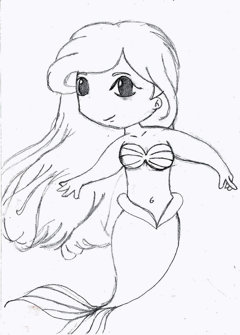800x1118 Easy Mermaids Drawings
