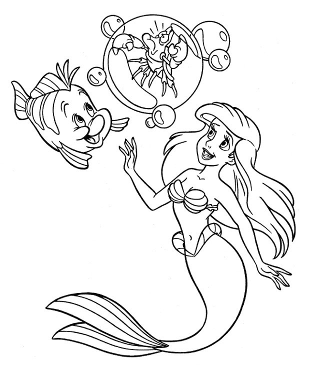 618x736 Printable Coloring Pages Little Mermaid Mermaids And More