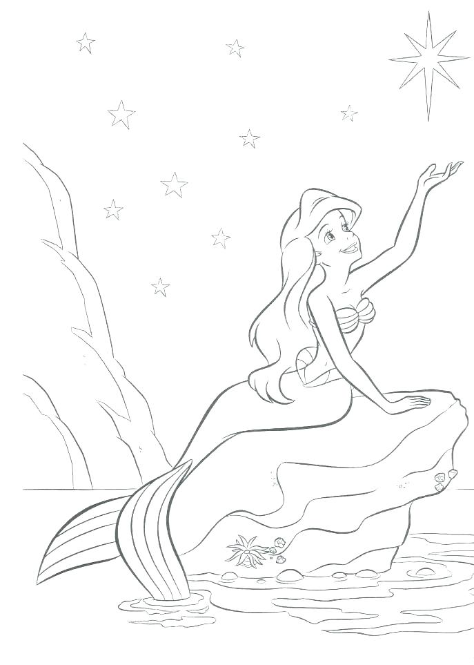687x963 Free Little Mermaid Coloring Pages Synthesis.site