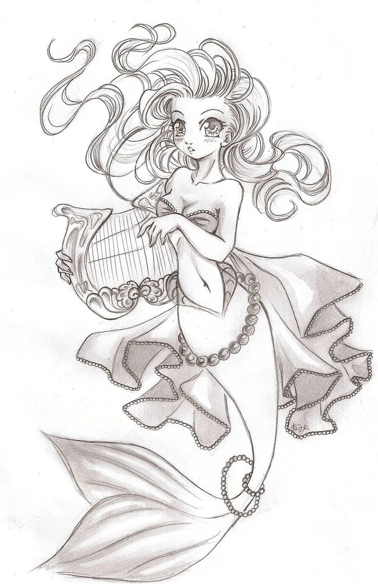 Mermaid Drawing Images