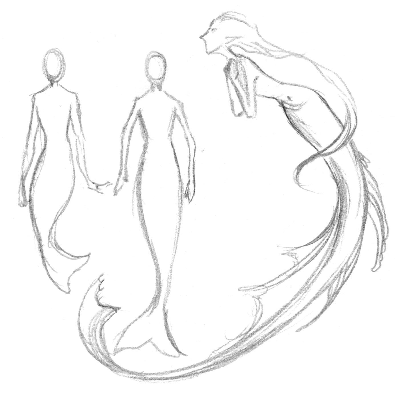 1384x1384 How To Draw A Mermaid Proportions And Tails