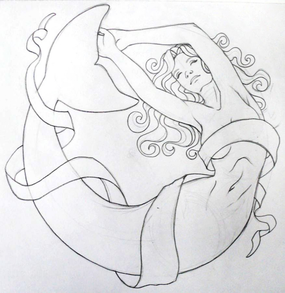 997x1024 Mermaid Drawings In Pencil Beautiful Pencil Painting Of Mermaid