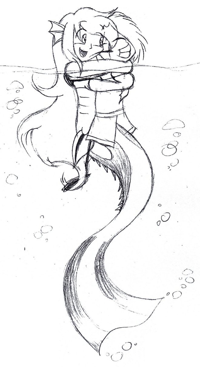 660x1209 Mermaid Hair In The Face (Outline) By C Studios