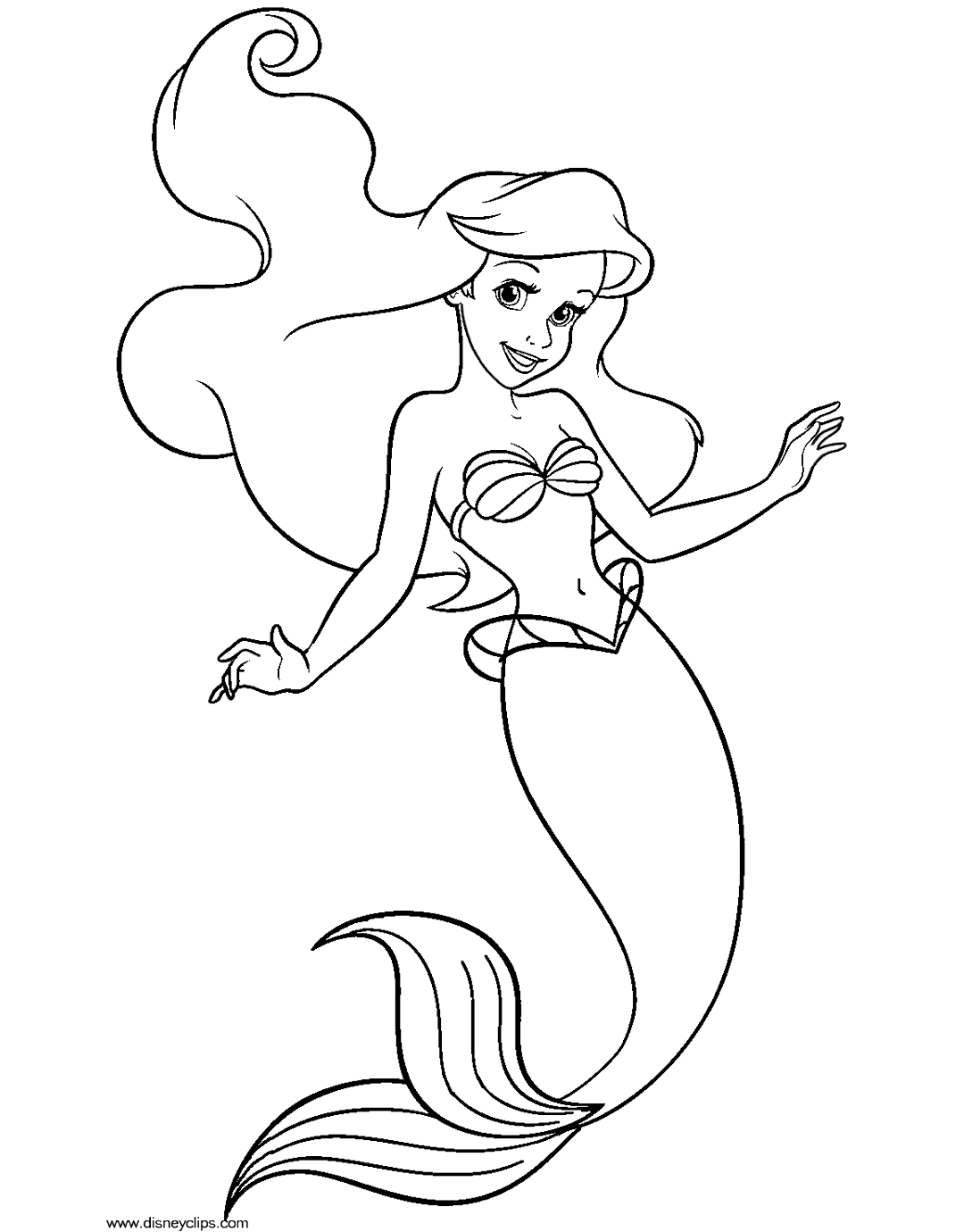 1080x1380 Animated Mermaid Coloring Book