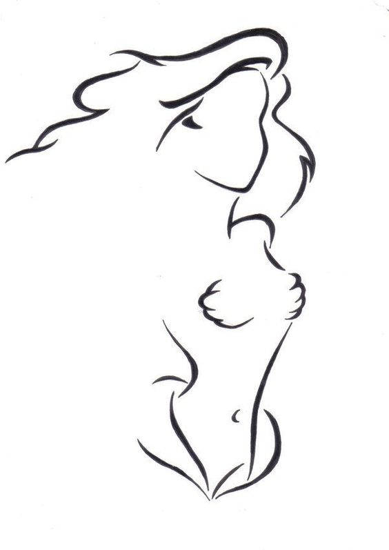 564x797 The Little Mermaid Outline