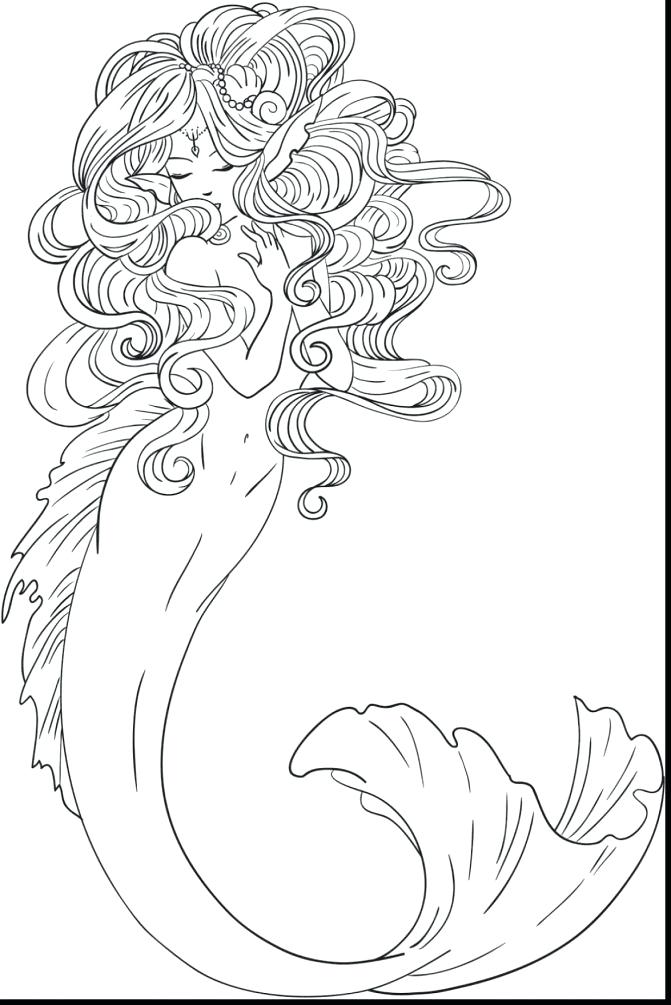 671x1005 Free Barbie Mermaid Coloring Pages Print Film Drawing Color