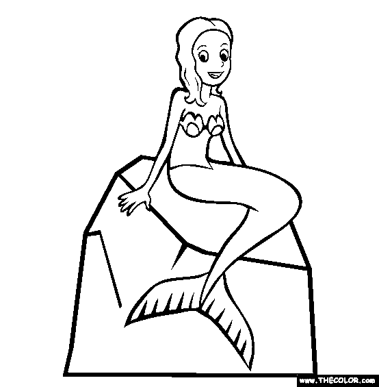 554x565 Coloring Pages Of Mermaids For Girls Printable Humorous Draw