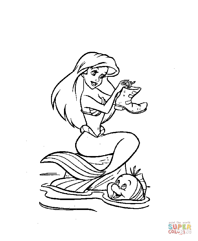 656x800 The Little Mermaid Coloring Pages Free Coloring Pages