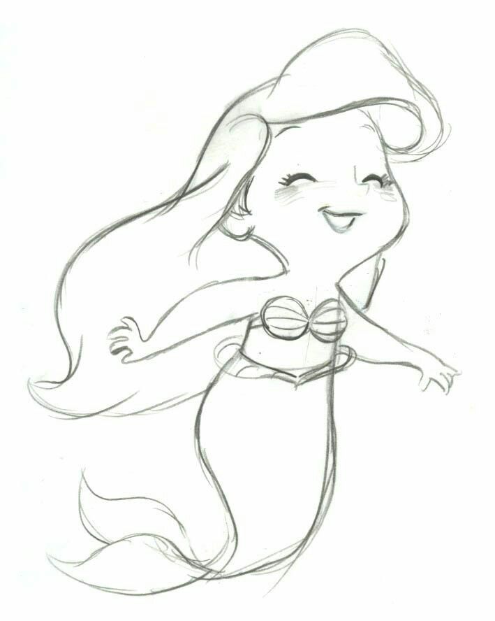 Mermaid Girl Drawing