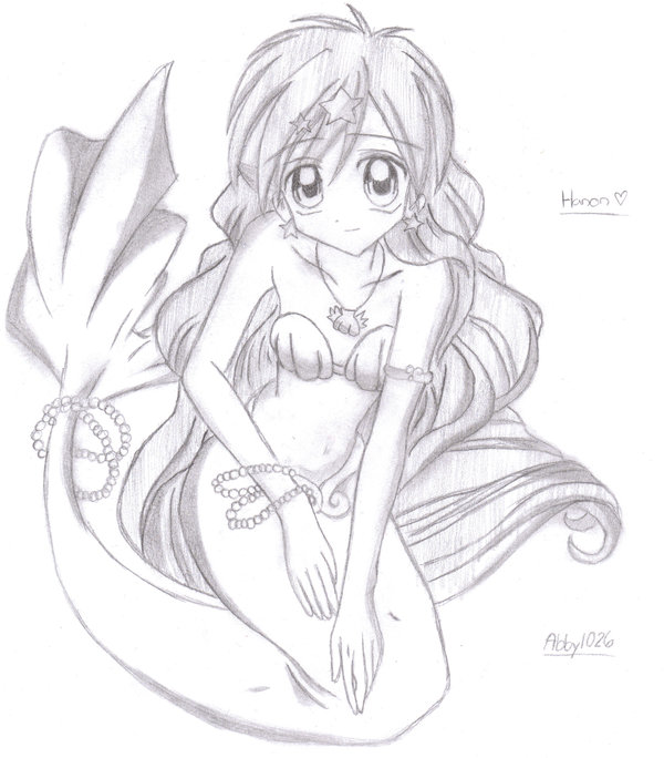 600x684 How To Draw Anime Mermaids Image Gallery