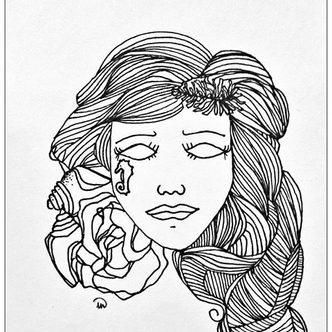 480x480 2016 Mermaid Girl Pencil Sharpie
