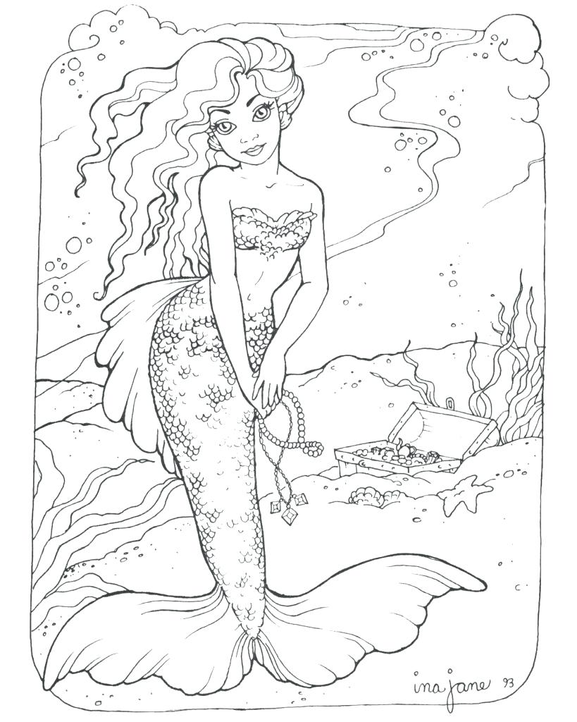 819x1024 Coloring Pages Of Mermaids