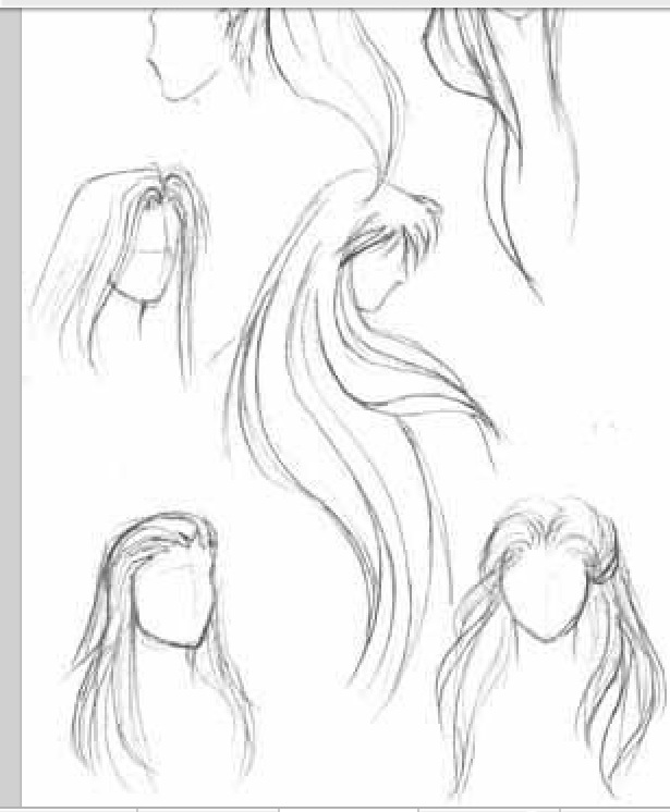 Mermaid Hair Drawing at GetDrawings | Free download