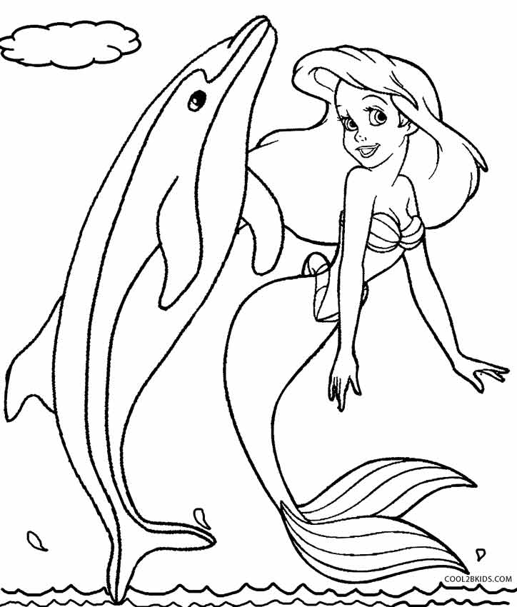 724x850 Girls Coloring Pages Barbie Mermaid And Dolphin