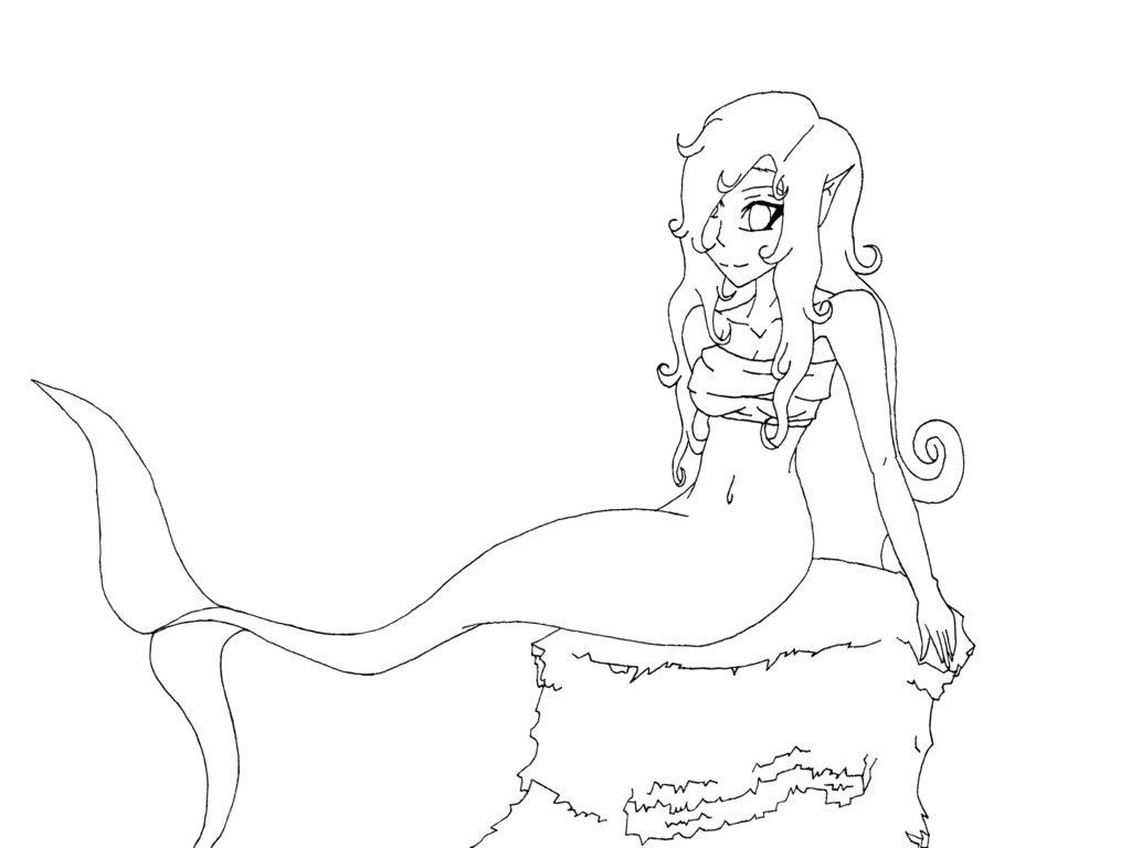 1024x768 Mermaids Sitting On A Rock Mermaids Kids Net