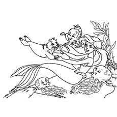 230x230 Top 25 Free Printable Little Mermaid Coloring Pages Online