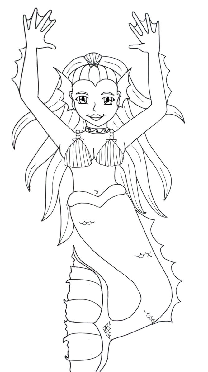 668x1195 Mermaid Outline By Crochetamommy