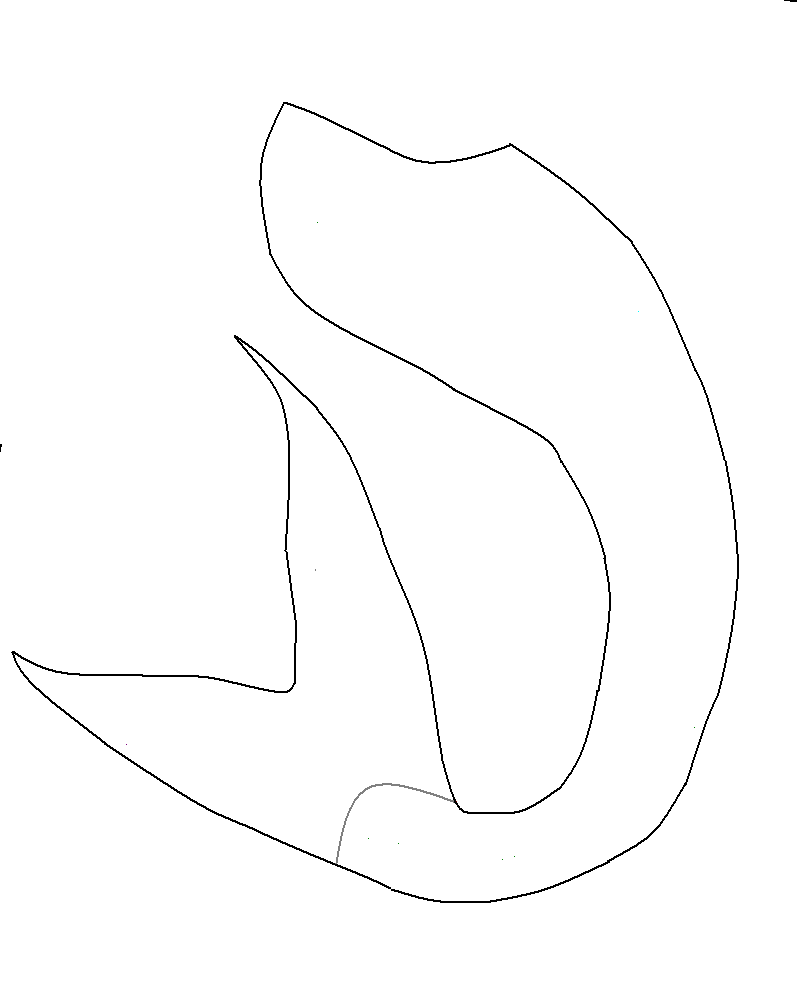 807x989 Mermaid Tail Clipart Outline