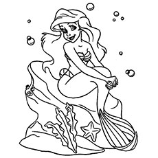 Mermaid Sitting On A Rock Drawing at GetDrawings | Free download